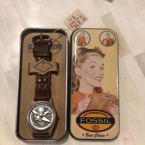 Vintage Fossil Airplane Watch